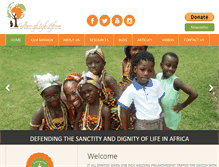 Tablet Screenshot of cultureoflifeafrica.com